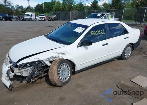 2007 Honda Accord 2.4 Vp from USA, damaged, VIN 1HGCM55137A132319